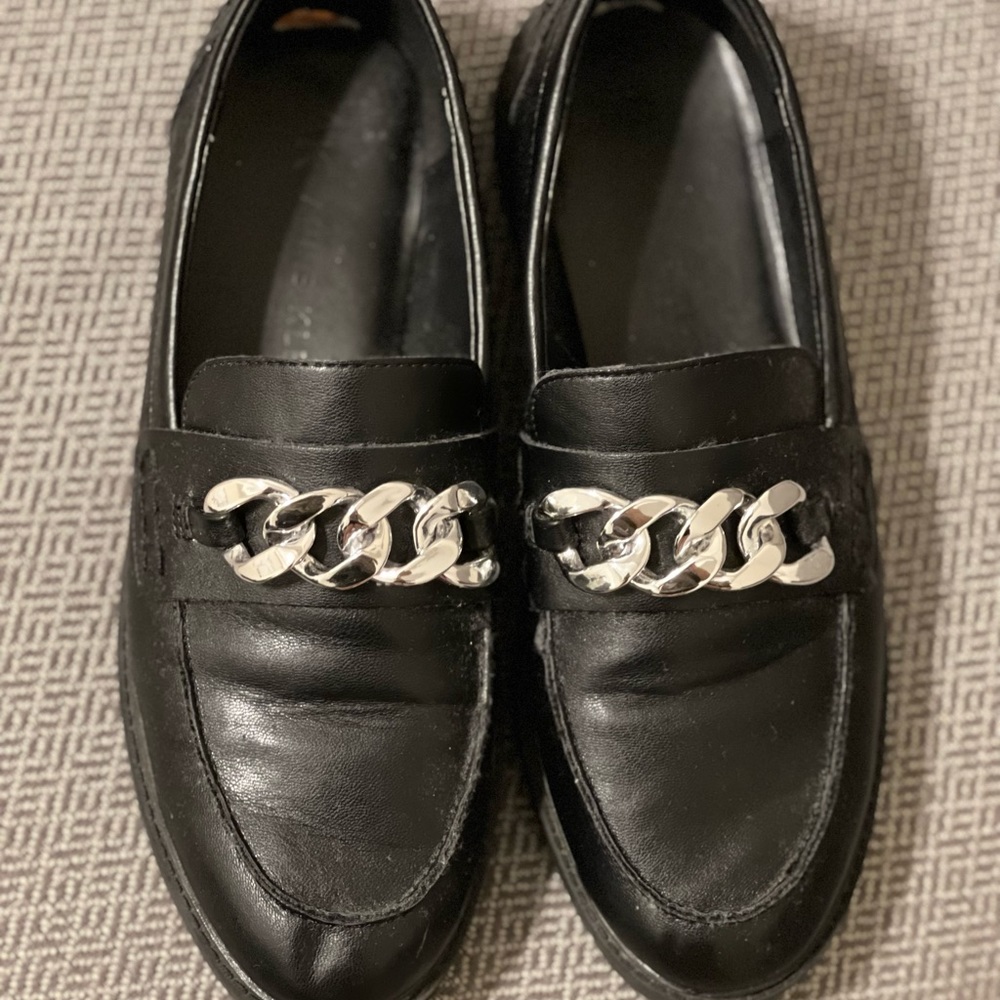 Black loafers